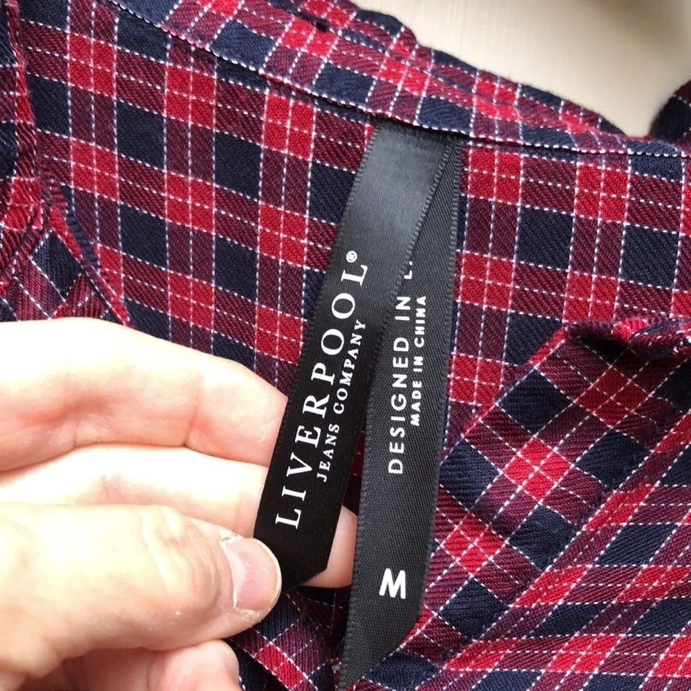 Liverpool Jeans Company lightweight plaid